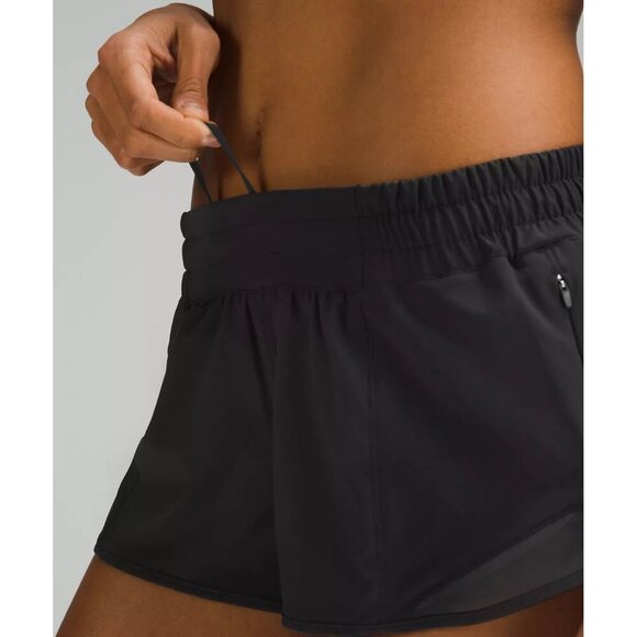 Hotty Hot Short Low-Rise Lined Short 2.5" - Black - Picture 4 of 6